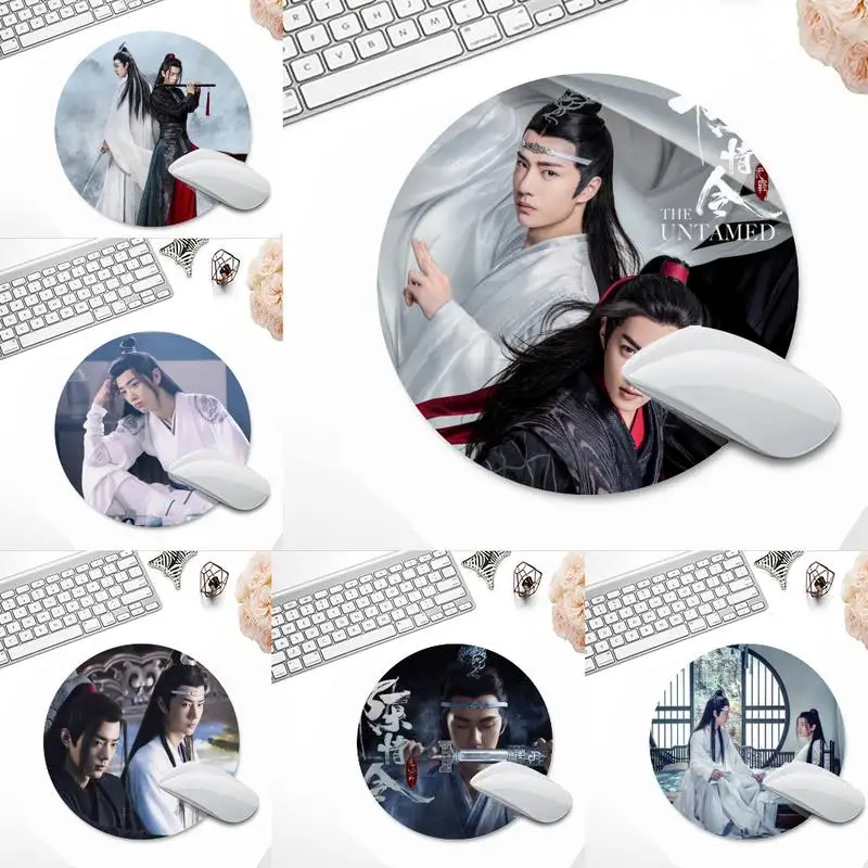 

chenqingling Locking Edge Mouse Pad Game Round Non-slip Cushion