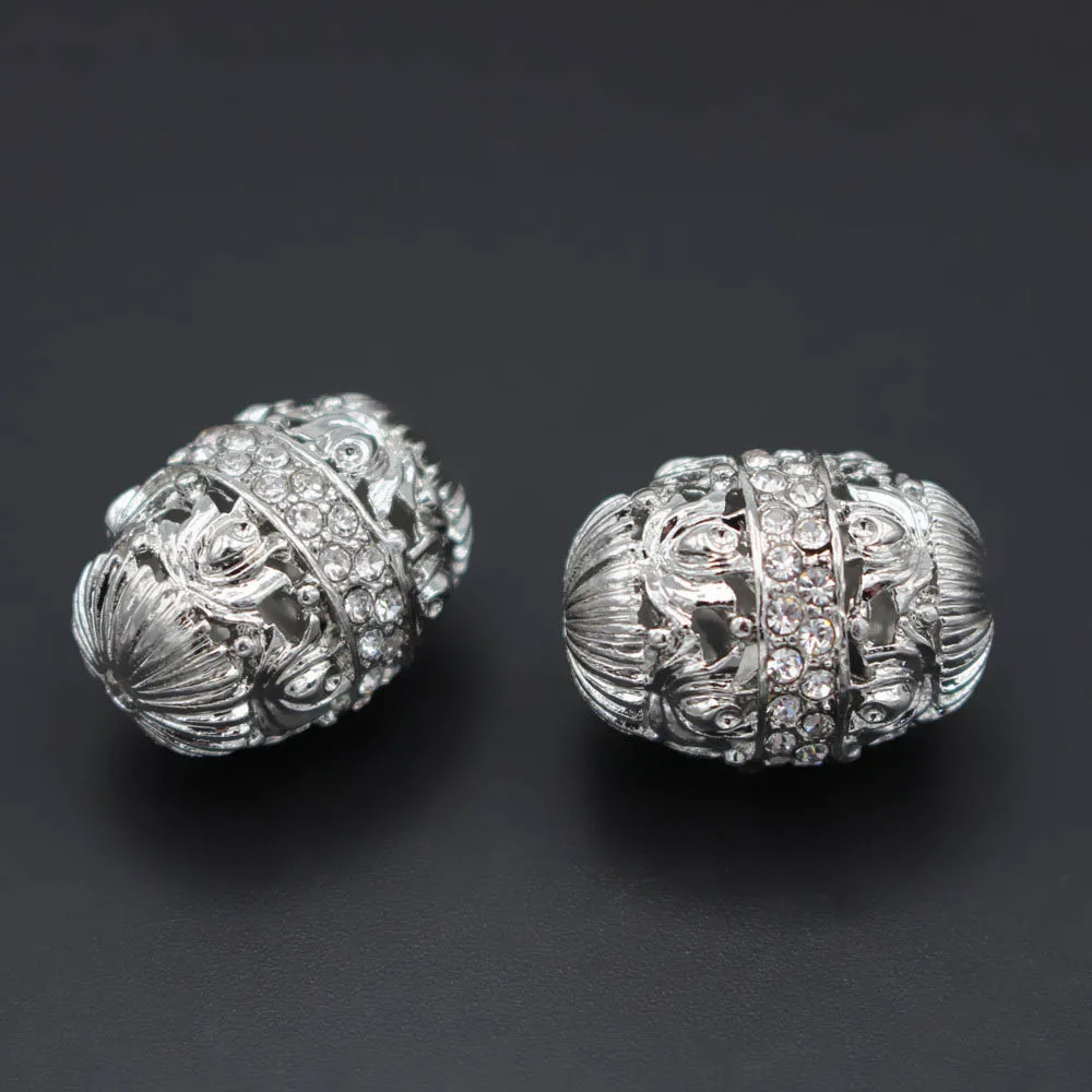 10 шт. полые металлические бусины разделители с бусинами отверстие 2 5 мм