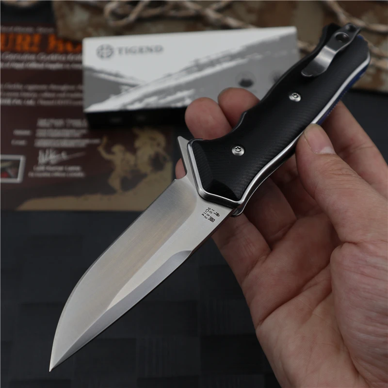 Складной нож D2 со стальной рукояткой G10 тактический охотничий Клинок для