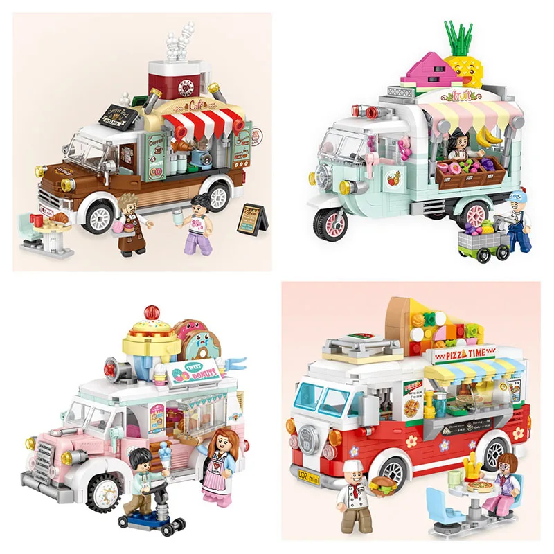 

LOZ MINI Blocks Kids Building Toys Boys Girl Puzzle Snack Truck Adult Gift 1737 1738 1739 1740 no box