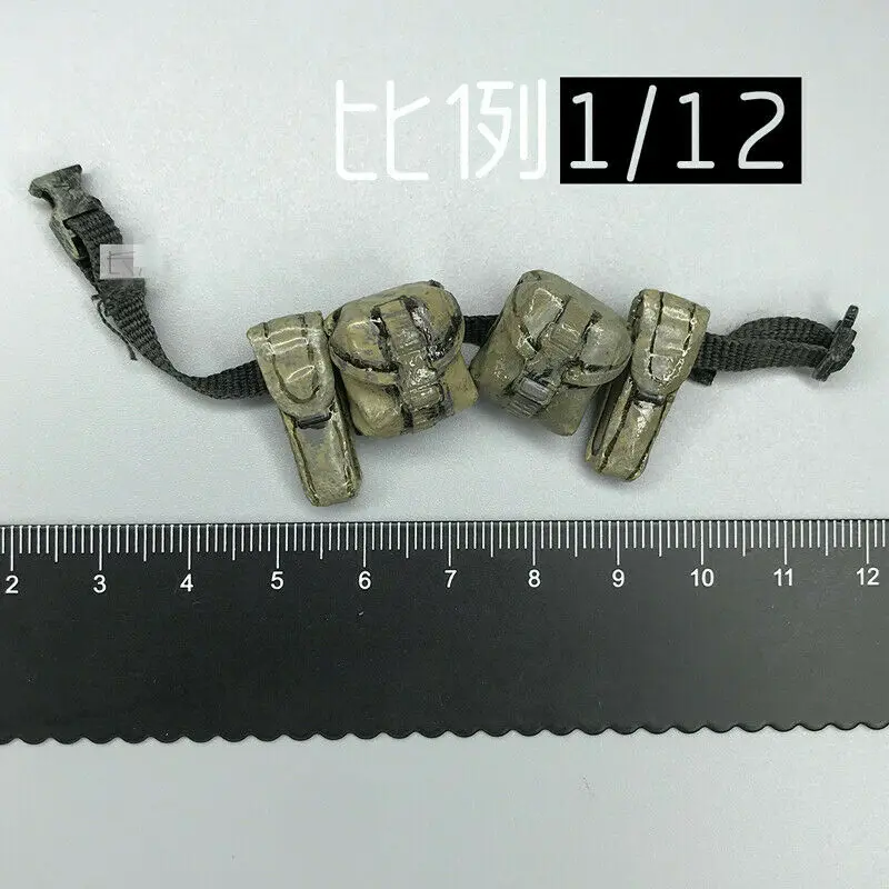 

1/12 Scale Trendy Soldier Four Nose Waist Bag Model for 6" Figure