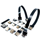 Ленточный кабель FPV HDMI, плоский кабель ffc HDMI для мультикоптера для аэрофотосъемки, 90 градусов