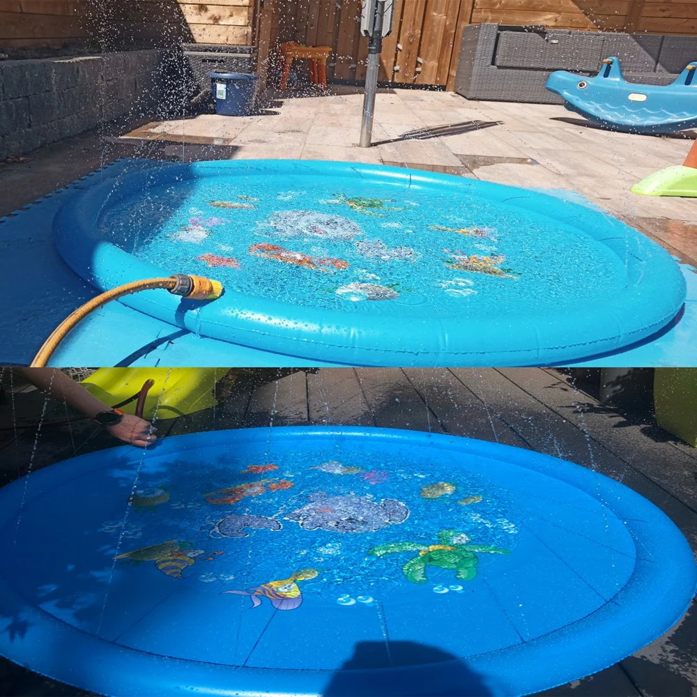 150/170 см детский спринклер игровой коврик надувной для улицы газона пляжа моря