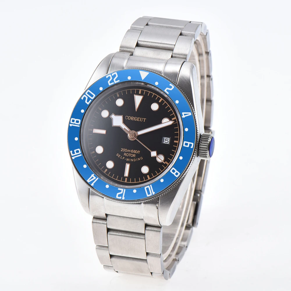 Часы Corgeut мужские спортивные автоматические механические с сапфировым стеклом 41