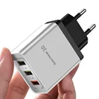 Универсальное зарядное устройство QC3.0 с несколькими USB-портами для iphone 12, 11 Pro, Samsung S20, Xiaomi Redmi, настенный адаптер питания с европейской вилкой