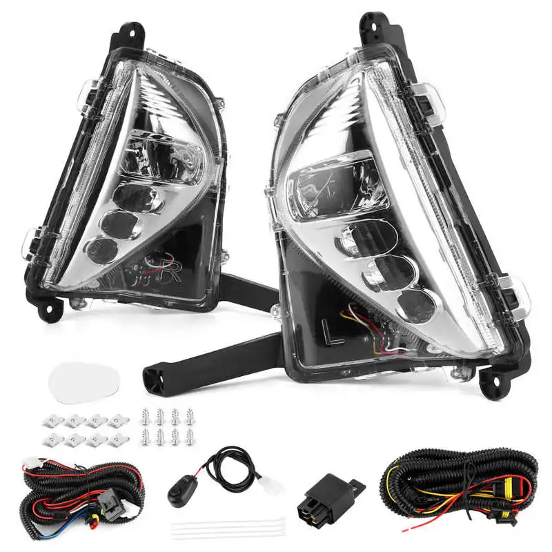 Пара светодиодный дневных ходовых огней сигнала поворота туман светильник DRL