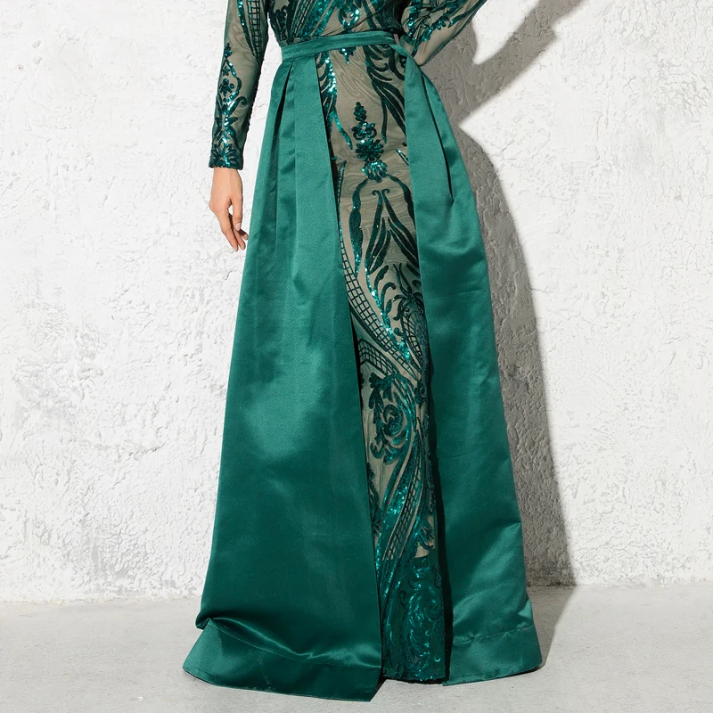 

Green Black Skirt Ball Gown Back Zipper