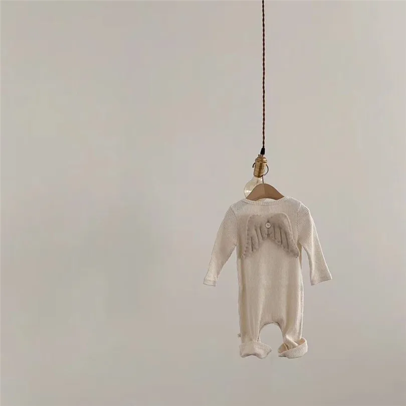 Baby Boy Romper Cotton Angel Wing Newborn Baby Romper Autumn Baby Clothes Toddler Jumpsuit Baby Girl Romper Onesie Jumpsuit