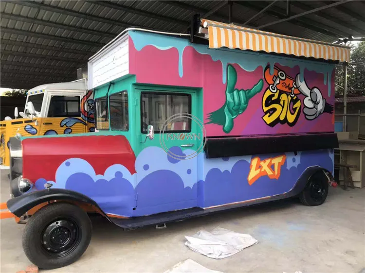 Уличный фургон/напольный Фургон/фургон для мороженого/фургон еды в стиле ретро