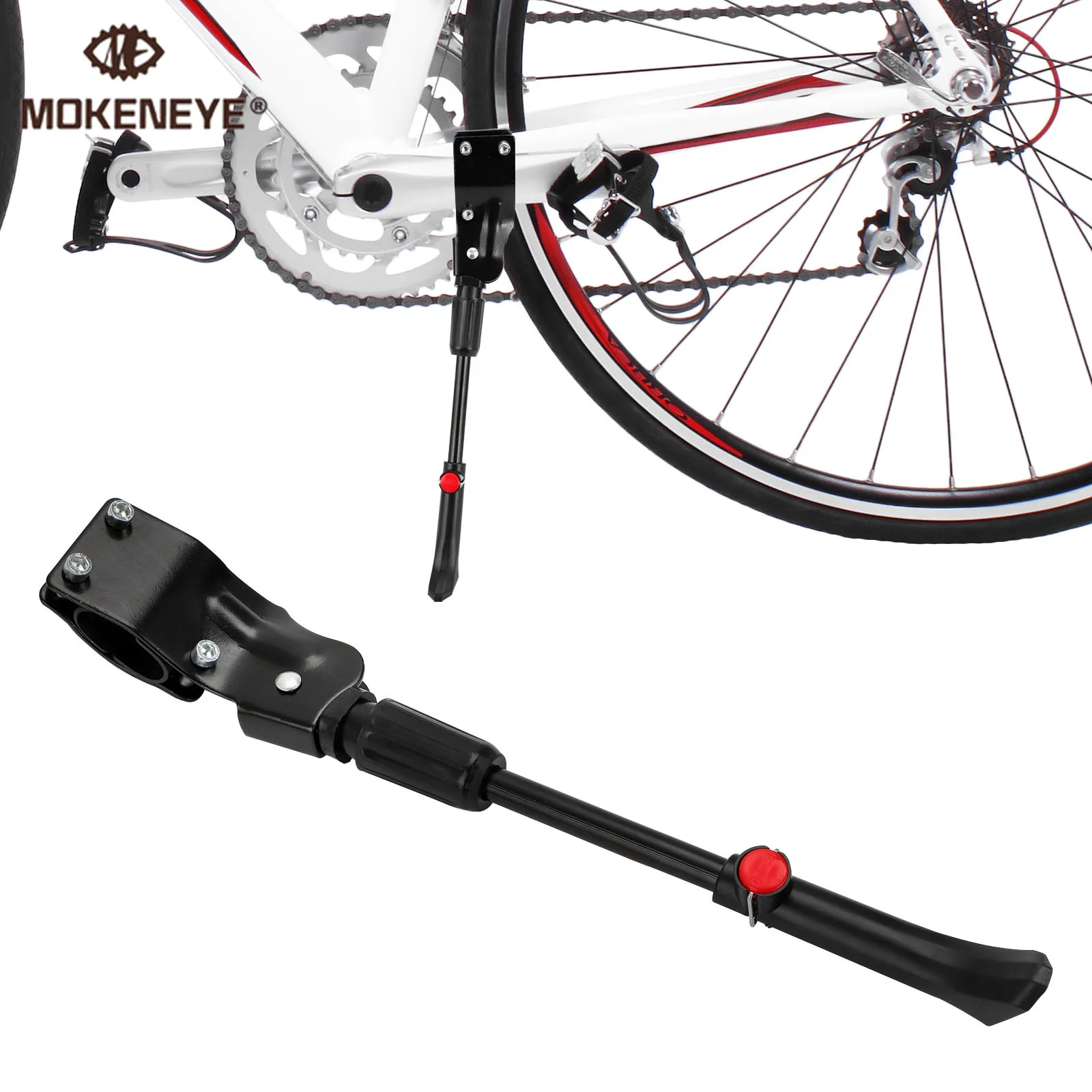 

1Pcs Adjustable MTB Road Bicycle Kickstand Parking Rack Mountain 20 24 26 27.5 Inches Bike Support Side Kick Stand Foot Brace