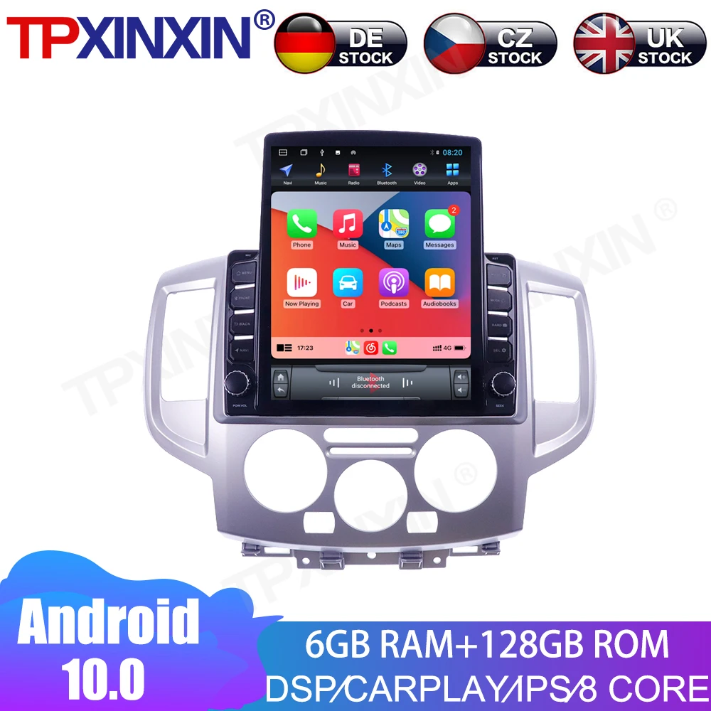 

Android10.0 6+128GB For Nissan NV200 2010+ IPS Touch Screen Receiver Car Multimedia Radio Player Car GPS Navigation DSP Carplay