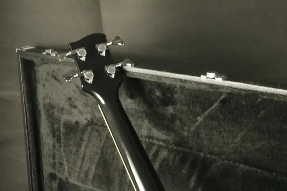 Качественный полый корпус 4 струны электрогитары гитара Sunburst клен Арочный Топ