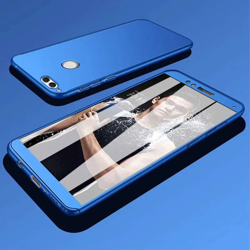 Роскошный 360 Полное покрытие стекло чехол для Huawei P10 P20 Lite Smart Honor 8 9 V9 V10 P30 защитный |