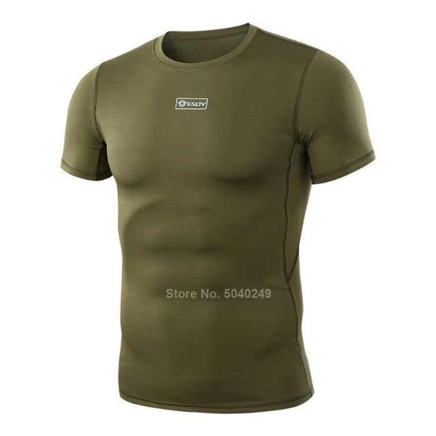 

New Army Military Tactical Combat Top for Men Male Camouflage Breathable Sweat-wicking Quick-drying Hunt Short Sleeve Top Shirt