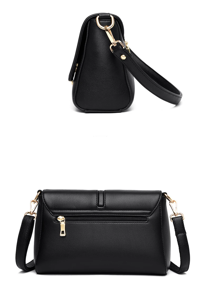 

2021 New Soft Leather Shoulder Crossbody Bags For Women Fashion Small Bag Lady Leather Women's Handbags Bolsas Feminina