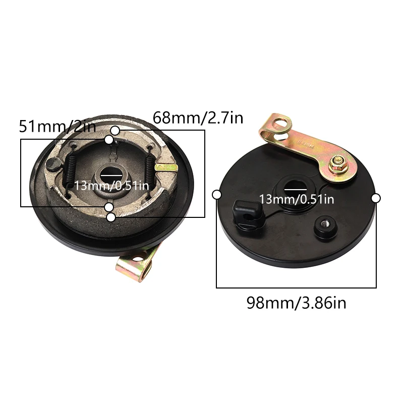 

Барабанный тормоз для speedway mini4 pro, mini3, RUIMA mini4 8 дюймов аксессуары для барабанного тормоза электроскутера