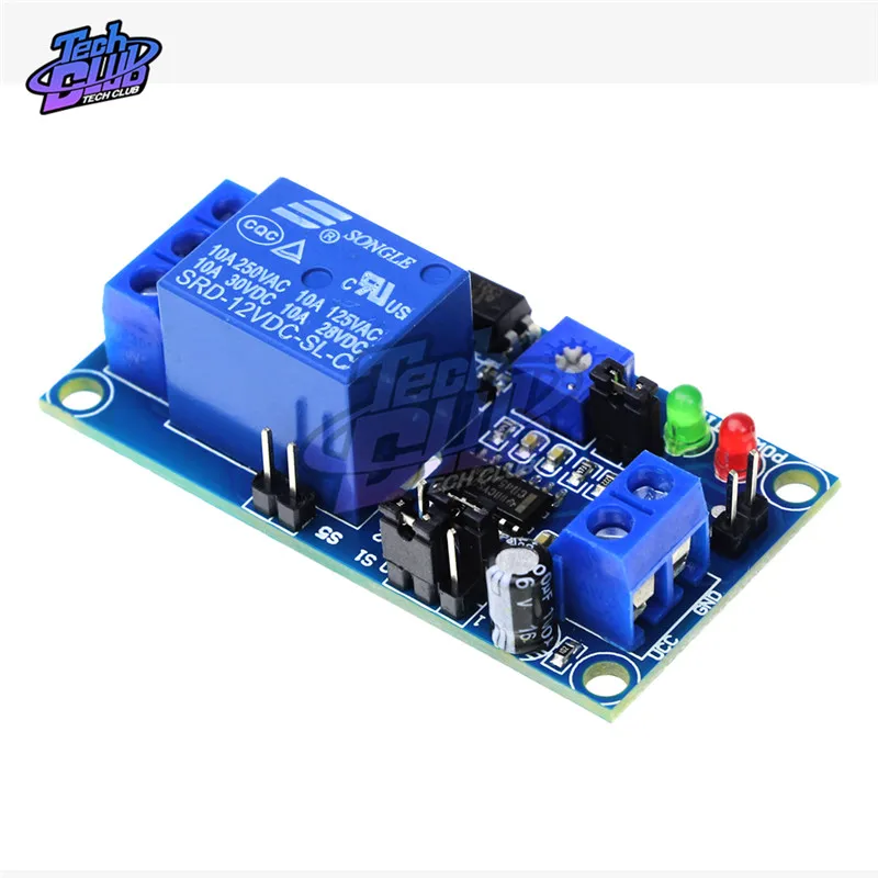 DC 12V реле времени модуль нормальное открытое задержки таймера управления