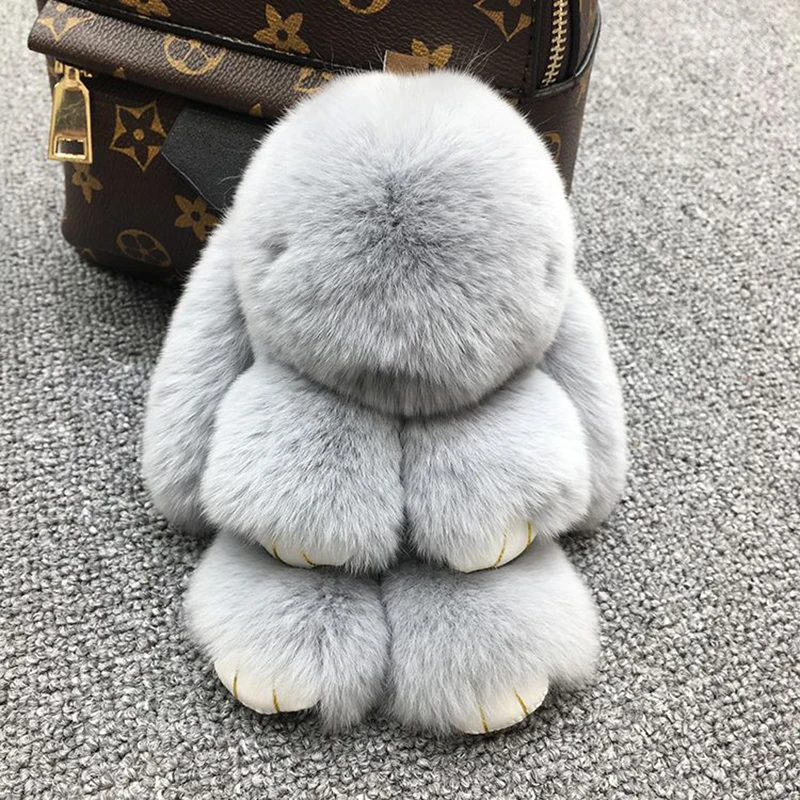 14/18 см аниме подарки Pluff брелок для ключей заяц Кролик Мех сумки моделирование