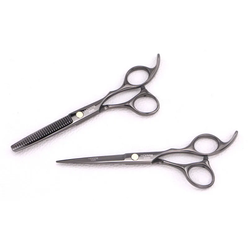 Профессиональные парикмахерские ножницы черные и Цветные Ножницы с титановым