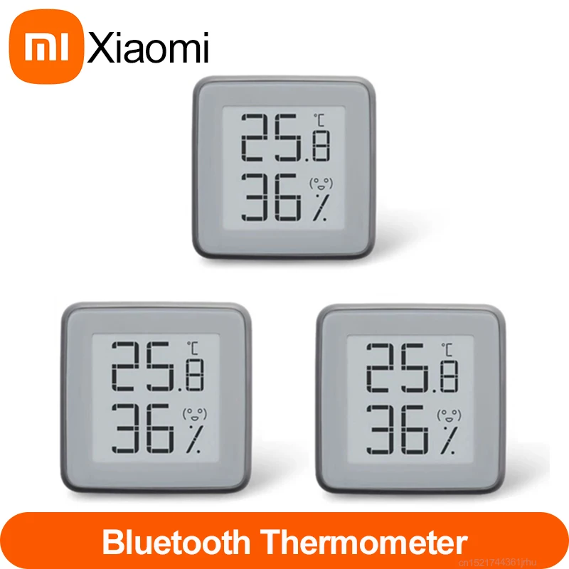 

[Upgrade Version] Xiaomi MMC E-Ink Screen BT2.0 Smart Bluetooth Thermometer Hygrometer Works with MIJIA App Home Gadget Tools