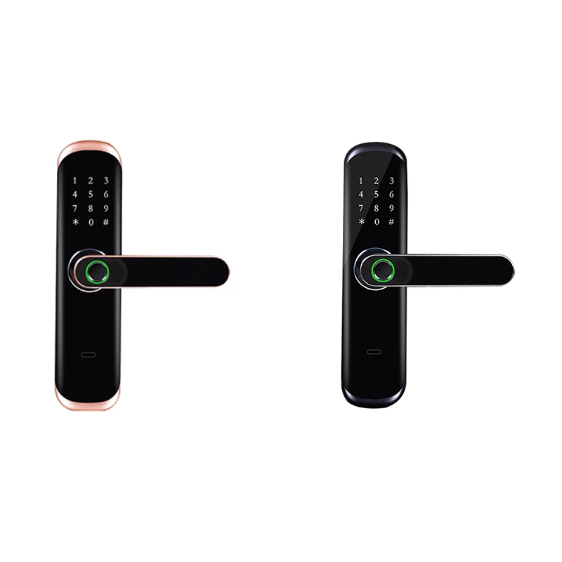 

Electronic Fingerprint Lock Wifi Press Screen Password IC Card Smart Door Lock With Mechanical Key For Tuya Lock