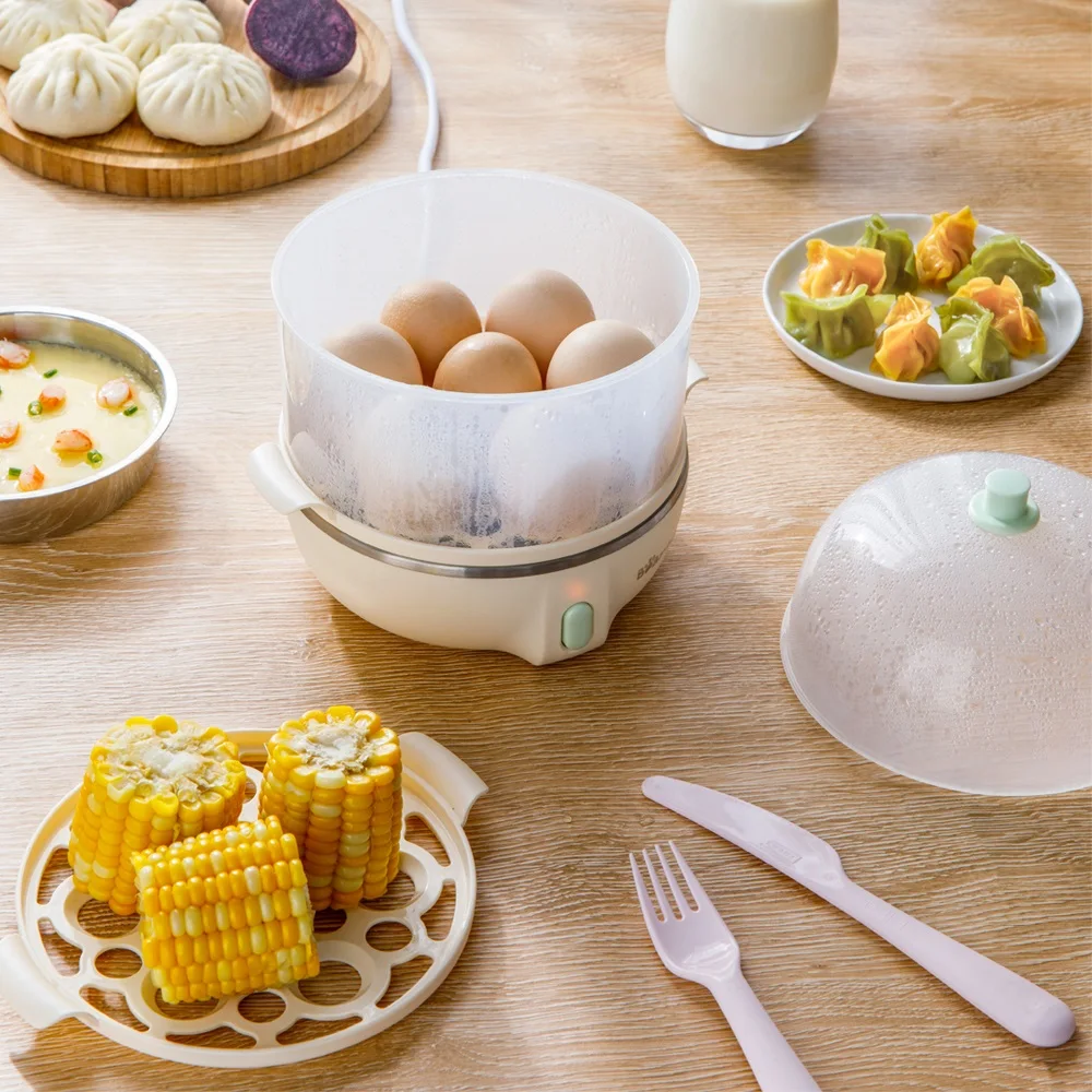 

220V Multifunctional Electric Egg Boiler Breakfast Maker Steamed Egg Custard Boiled Corn Boiled Egg Steamed Milk For Breakfast