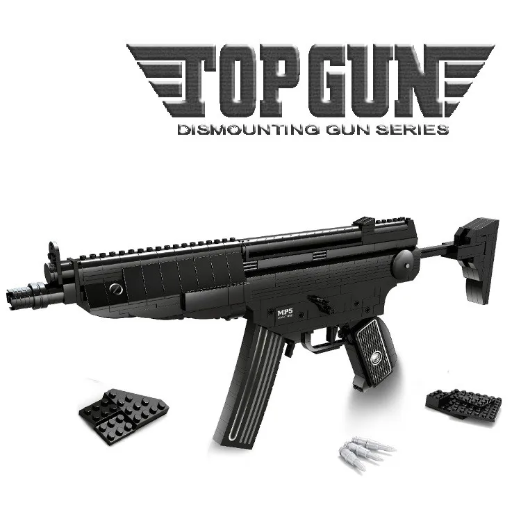 Модель штурмового пистолета MP5 597 шт. конструктор военное оружие Классические