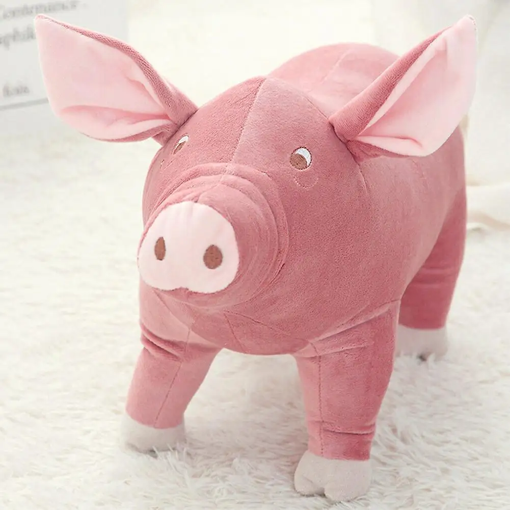 

25cm Cute Pink Pig Plush Toy Cartoon Accompany Sleeping Animals Pillow Piggy Stuffed Toys For Children's Girls Piglet Doll Gift