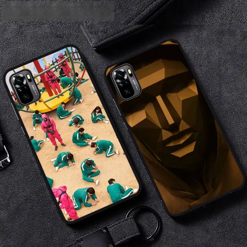 

Squid Game Phone Case For Xiaomi Redmi Note 4 4x 5 6 7 8 pro S2 PLUS 6A PRO