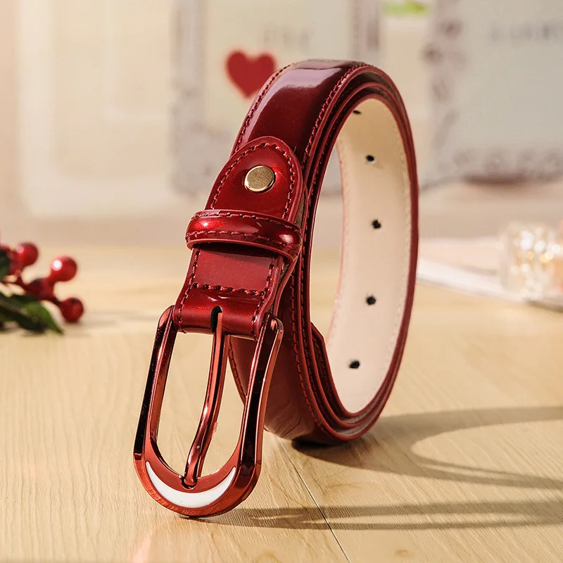 Ремень женский кожаный гладкий с пряжкой BL342 | Аксессуары для одежды