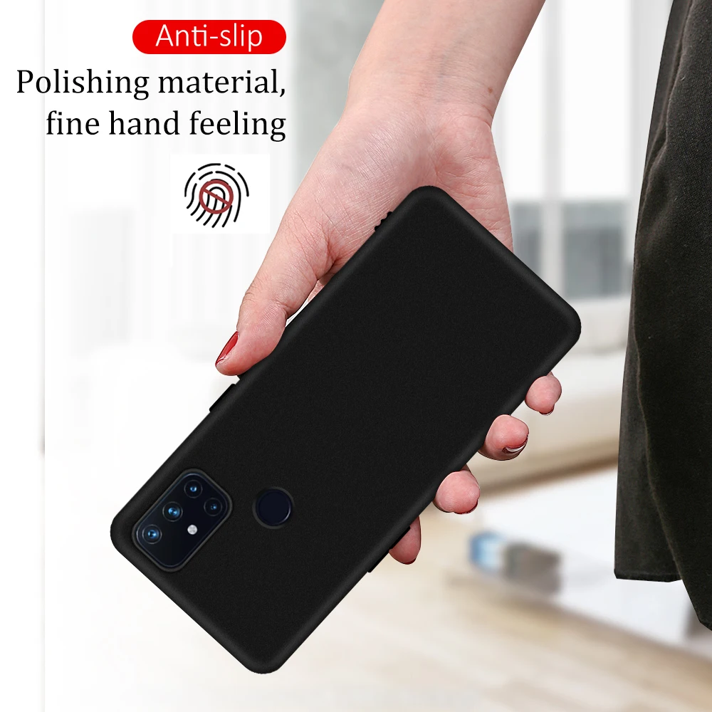 silicone phone case for oneplus nord ce 5g n100 n10 matte protective fundas case for one plus nord ce slim pure black cover caqa free global shipping