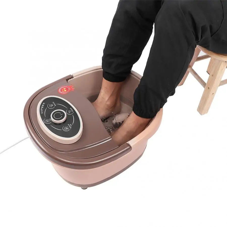 250V Electric Massage Foot Spa Bath Bubble Feet Massager Tub Machine CN Plug without Cover Massage Relaxation