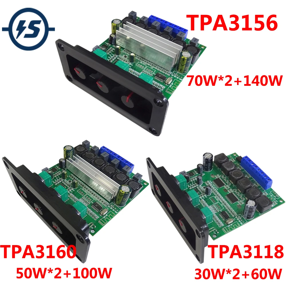 Плата усилителя мощности TPA3118 TPA3156 TPA3160 Bluetooth 5 0 30 Вт * 2 + 60 50 100 70 140 сабвуфер аудио