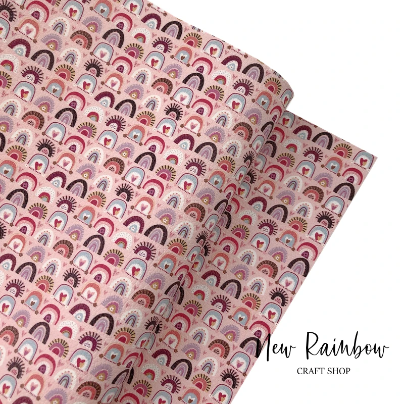 Новый Радужный лист из искусственной кожи 30 х2 2 см/A4 милый дизайн для