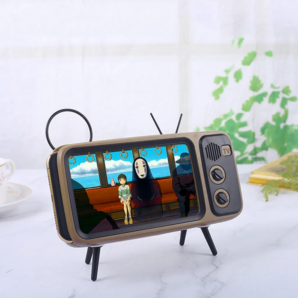 50 # Беспроводная bluetooth-колонка с держателем для мобильного телефона и телевизора