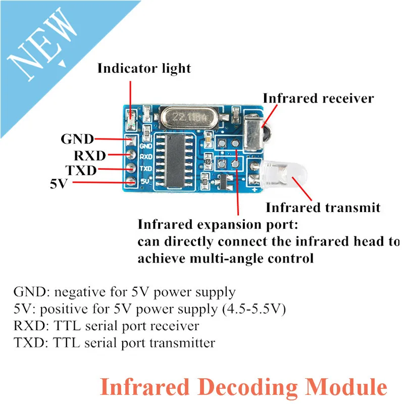 ИК инфракрасный дистанционный приемник передатчика беспроводной модуль