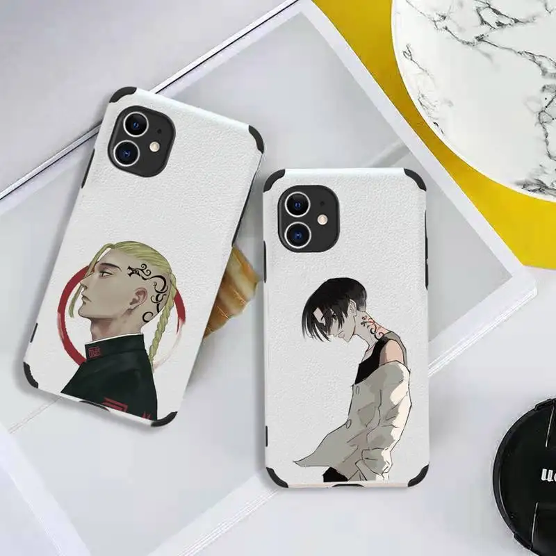 

Japan anime Tokyo Revengers Phone Case Lambskin Leather For iphone 12 11 8 7 6 XR X XS PLUS MINI PLUS PRO MAX Shockproof