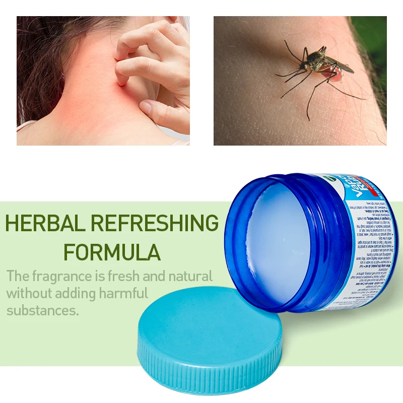25/50g Vapour Rub White Cooling Balm Herbal Cream Refresh Ointment Cold Headache Muscle Aches Pain Relieving Essential Oil P0078 |