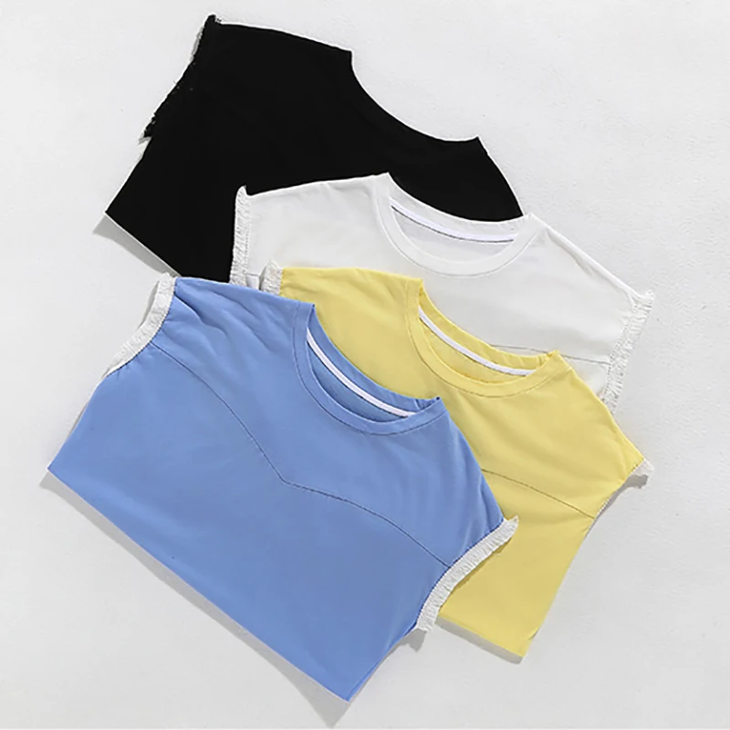 

BOBOKATEER Elegant Short Sleeve T Shirt Women Plus Size Woman Tshirts O-Neck Tops Tee Shirt Femme T-shirty Damskie Poleras Mujer