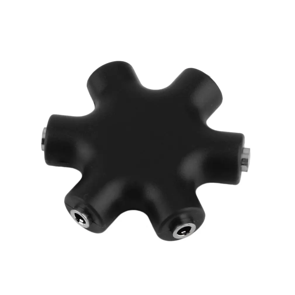 Снежинка 6 Way 3 5 мм аудио наушники разветвитель гарнитуры адаптер с