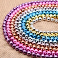 68mm natural hematite stone beads round loose beads diy handmade bracelet needlework accessories beads for jewelry making