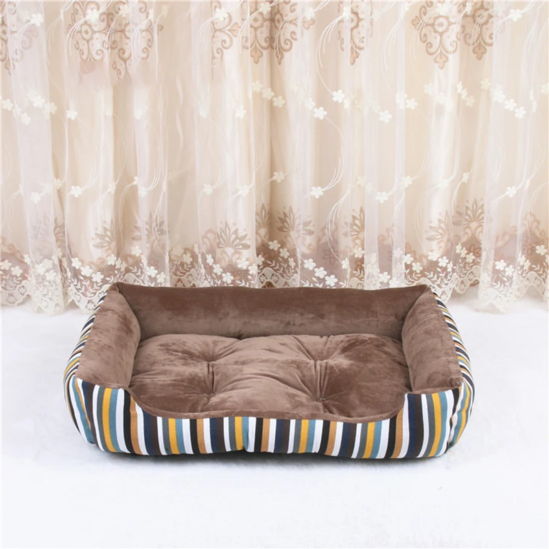 Новая полосатая кровать WHPC для домашних животных больших средних и маленьких