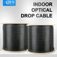 4 core 2 steel wire indoor outdoor g 657a ftth fiber optic drop cable single mode pvclszh optical cable gjxfh 4xn 1000mroll