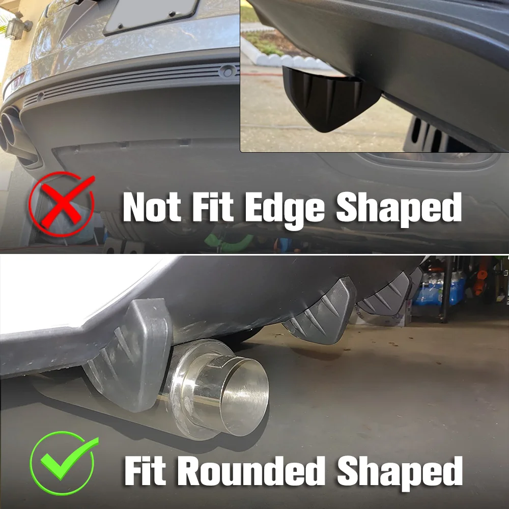 1 шт./4 шт. Универсальный Автомобильный задний спойлер из углеродного волокна -