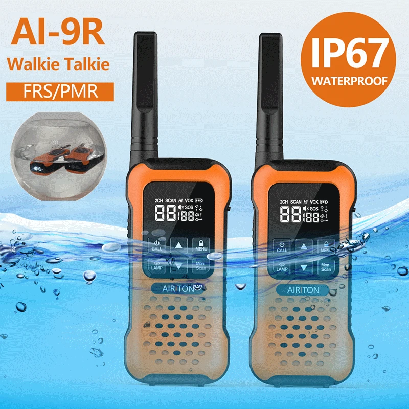 

Airiton AI-9R плавающая рация IP67 водонепроницаемая рация PMR портативная 2-сторонняя рация для рыбалки Каяка туризма