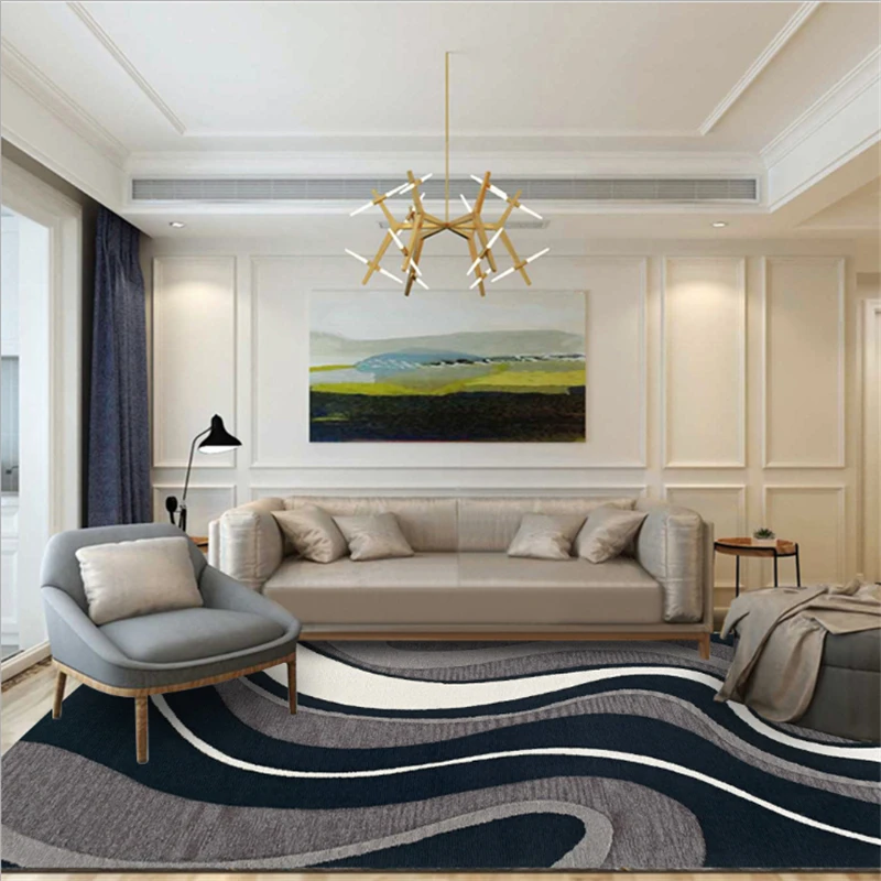 Ковер воздушный поцелуй в европейском и американском стиле с геометрическим