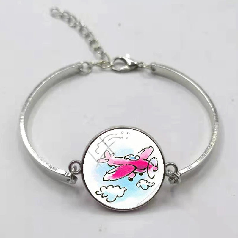 Новый модный браслет с самолетом авиационный подарок путешественника стюардесс