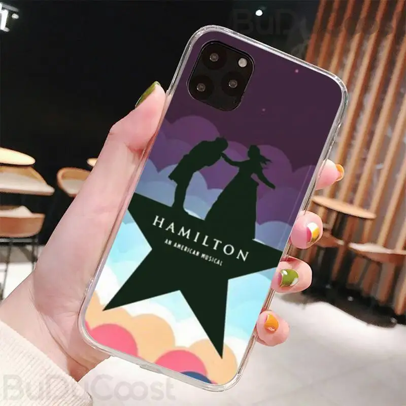 

Hamilton Musical Lyrics Painted Phone Case For IPhone 11 12 Pro XS MAX 8 7 6 6S Plus X 5S SE 2020 XR Cover
