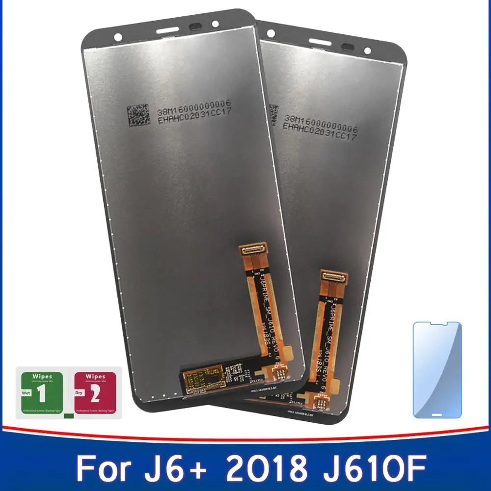 2 шт. Оригинальный дисплей для Samsung Galaxy J6 + 2018 J610 SM-J610F J610FN LCD сенсорный экран в сборе