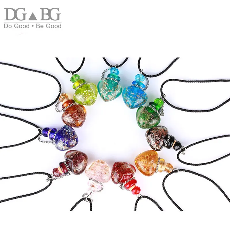 Мини полый медальон сувенир в форме сердца ожерелье кулон с Пробка для бутылки